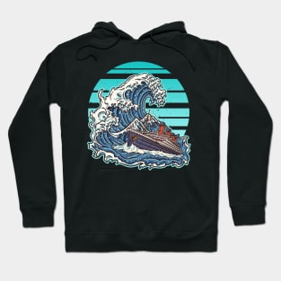 Great Wave Off Kanagawa Inspired Men Women Kids Titanic Hoodie